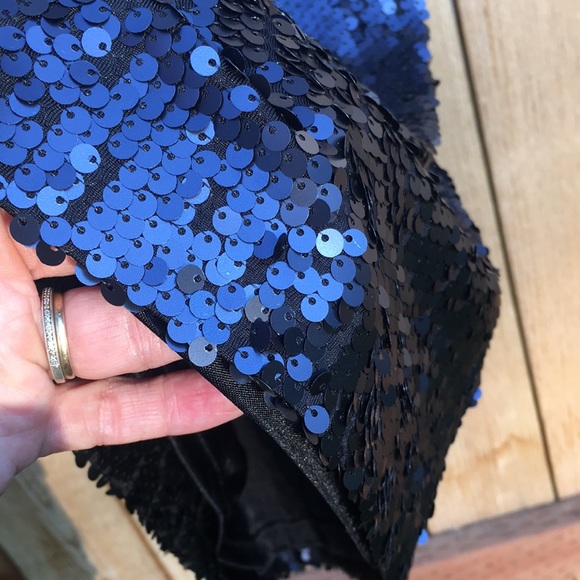 AIDAN MATTOX blue sequin dress - Picture 9 of 13